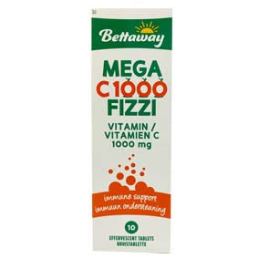 BETTAWAY MEGA C 1000MG FIZZI 10