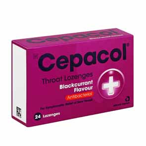 CEPACOL LOZENGES BLACKCURRENT 24