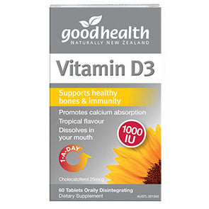 GOOD HEALTH VITAMIN D3 60 TABS