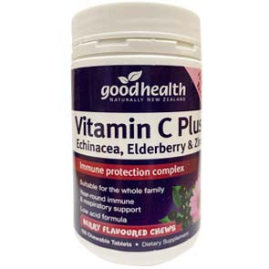 GOOD HEALTH VITAMIN C PLUS CHEW TABS 150