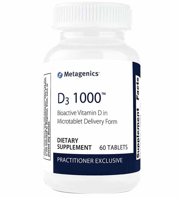 METAGENICS D3 1000IU TABS 60
