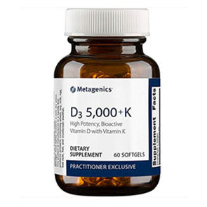 METAGENICS D3 5000 60 SOFT GEL CAPSULES