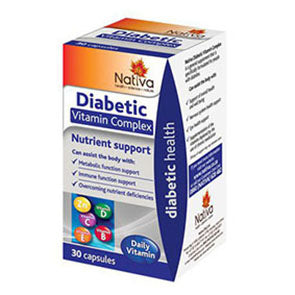 NATIVA DIABETIC VIT COMPLEX CAPS 30