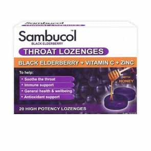 SAMBUCOL THROAT LOZ   20