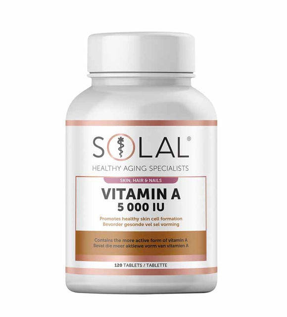 SOLAL VITAMIN A 5000IU TABS 120
