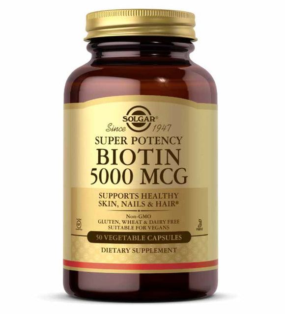 SOLGAR BIOTIN 5000MCG V/CAPS 50