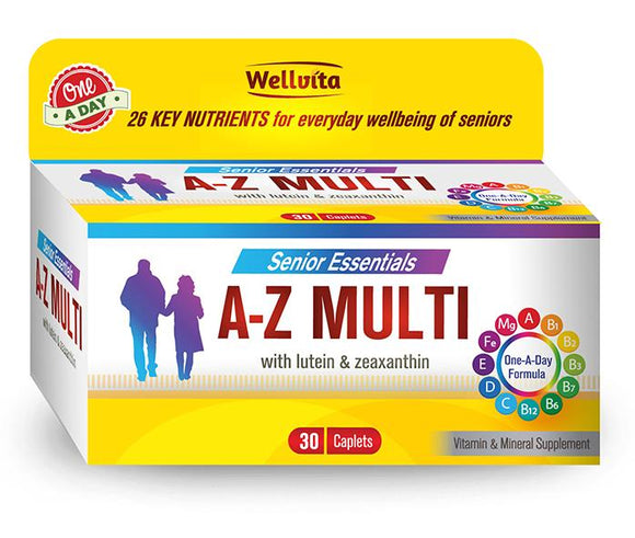 WELLVITA A-Z MULTIVITAMIN SENIOR TABLETS 30